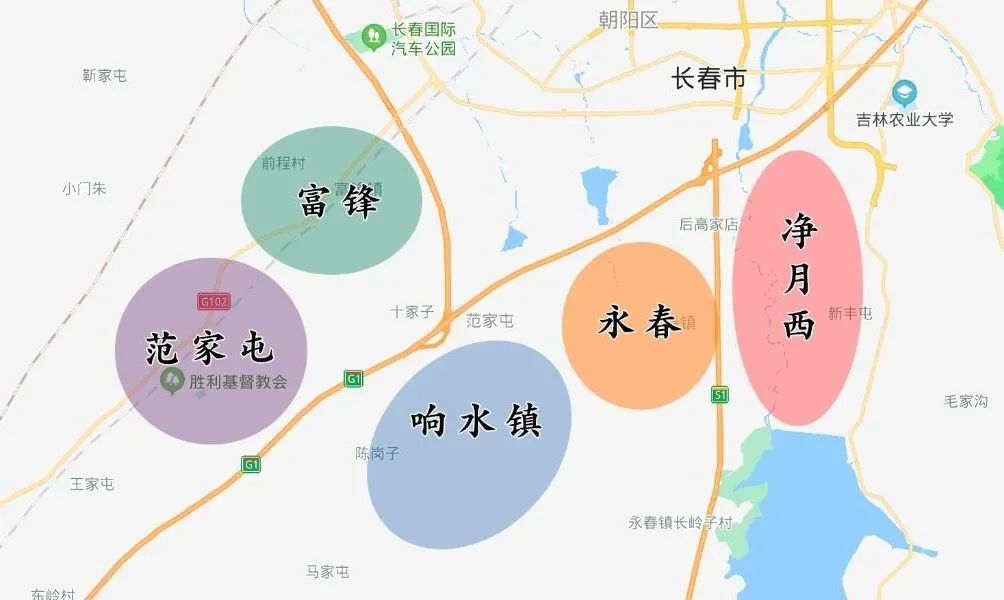 净月西、永春、范家屯… 长春新“南城”，到底谁能成？