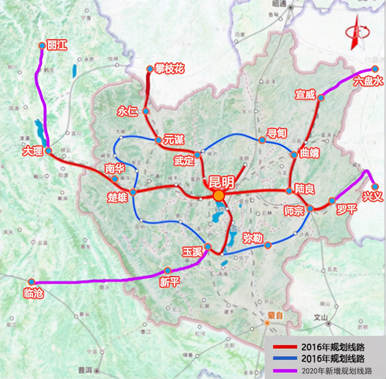云南20条铁路动态：15条规划+5条在建，离开工不远了