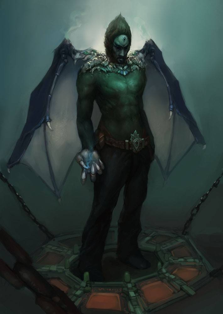 据说,他之所以堕落成恶魔,就是因为在他极度喜爱金钱;在他还侍奉上帝