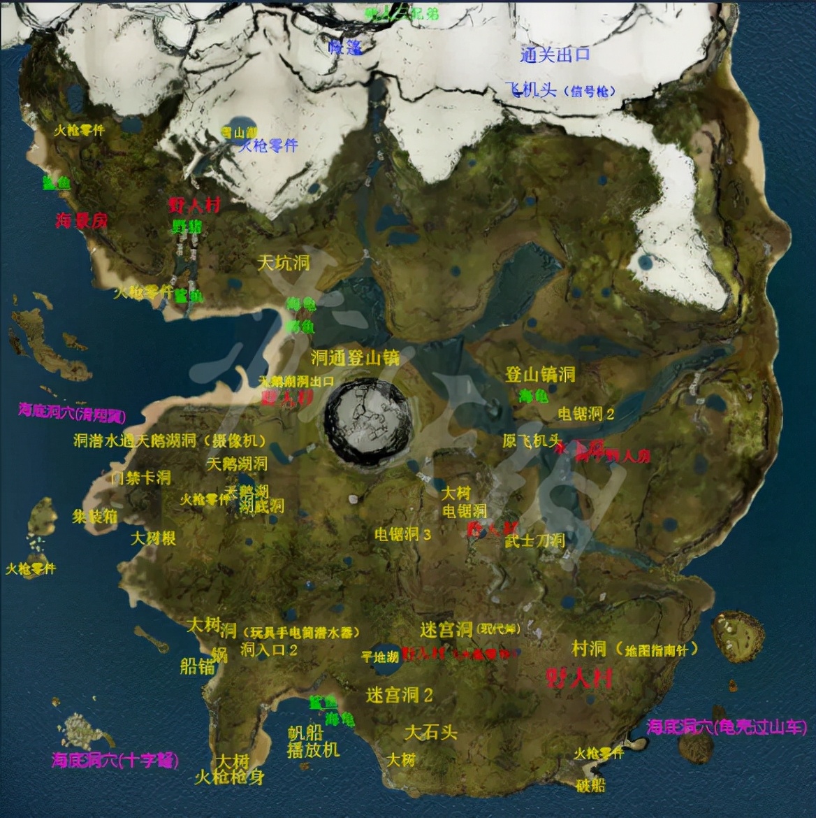 《森林》地图最新分享 The Forest地图怎么走