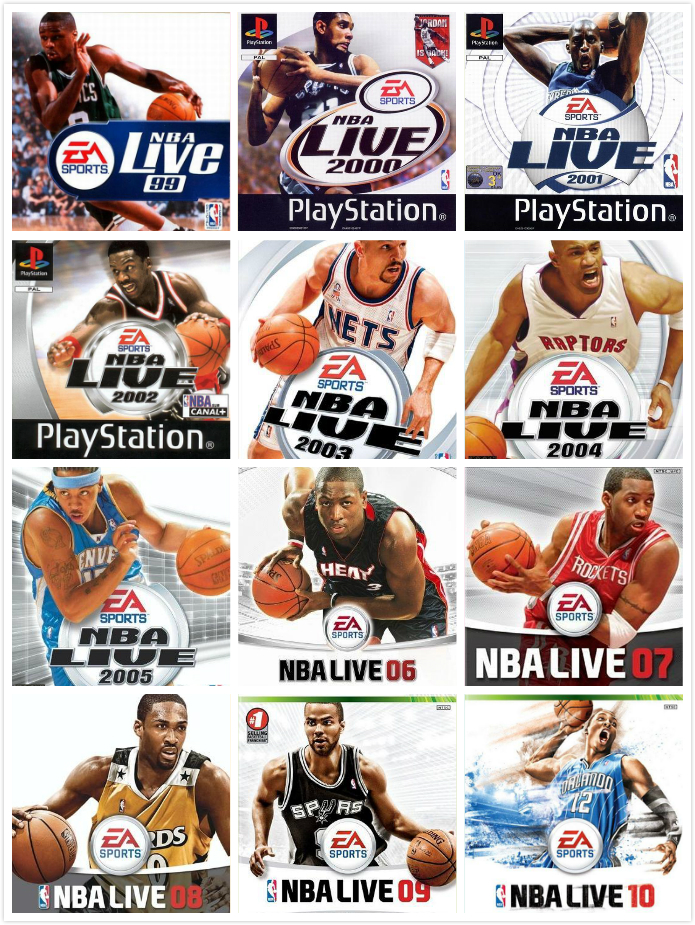 NBA游戏(NBA两款划时代的游戏，NBAlive03与NBA2K9)