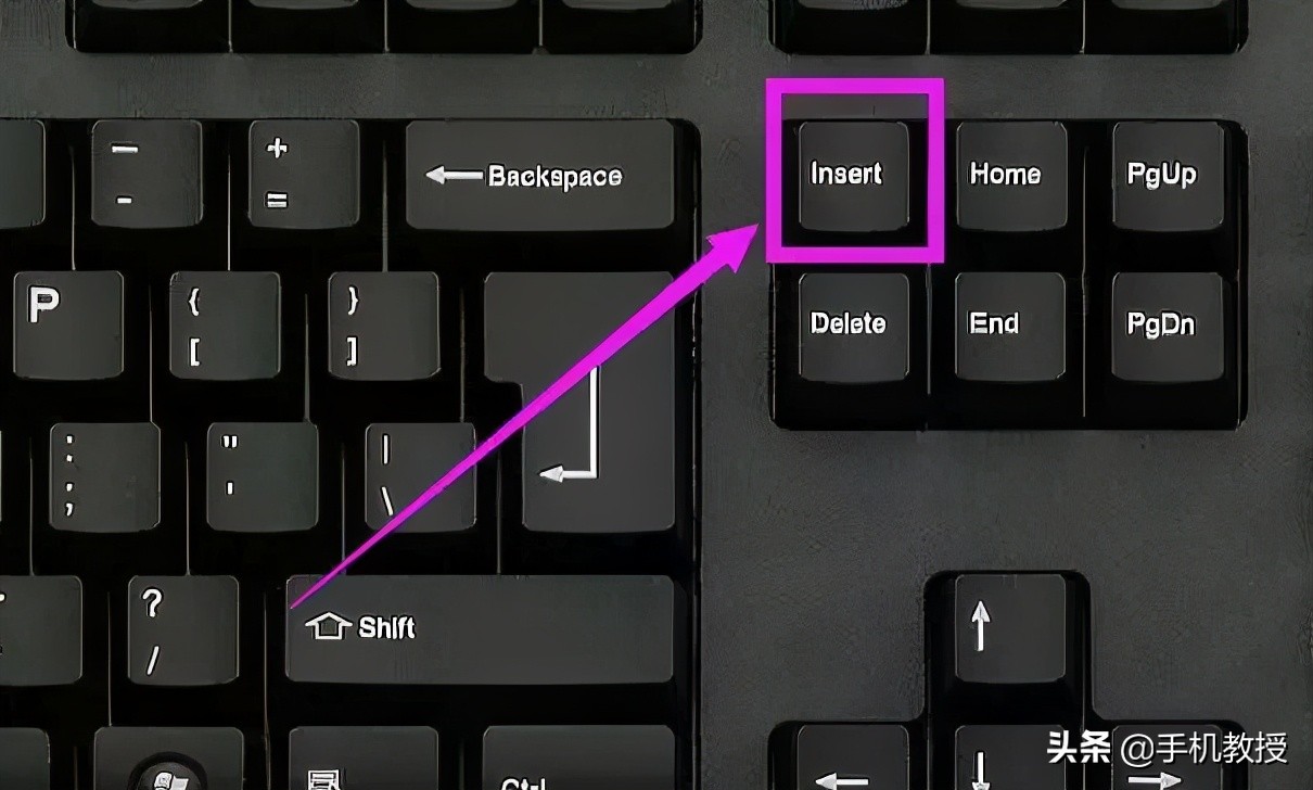 电脑上insert键在哪里，insert键盘上的位置