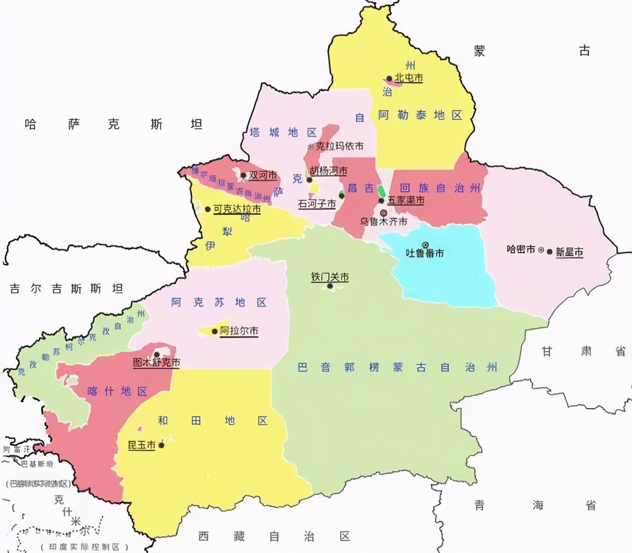 和田地图新疆地图和田地图