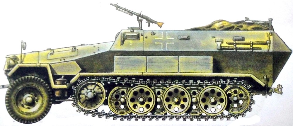 二战德国半履带装甲车之251/1型半履带装甲运兵车（二）