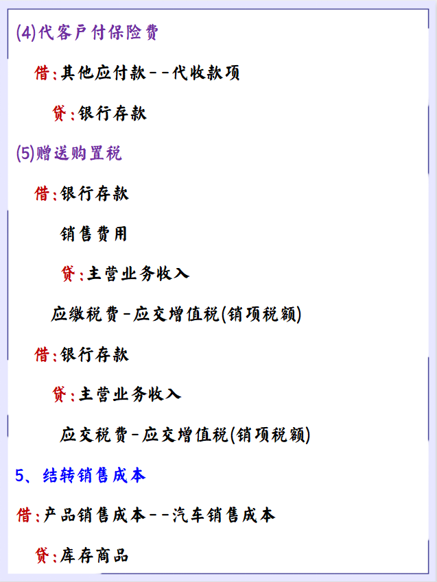 毕业就从事汽车4S店会计，钱多事少离家近真香！多亏这份分录大全