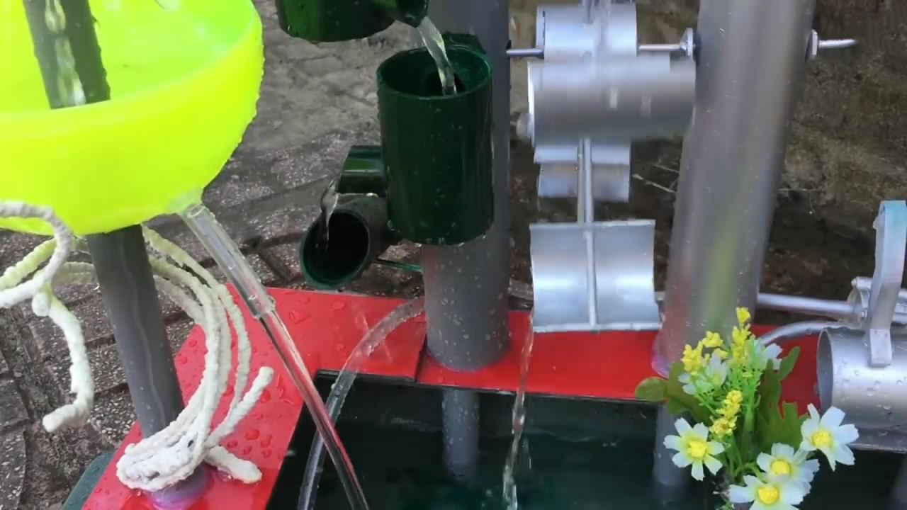 小型水轮喷泉的制作方法，摆在家里独特又美观（图解）