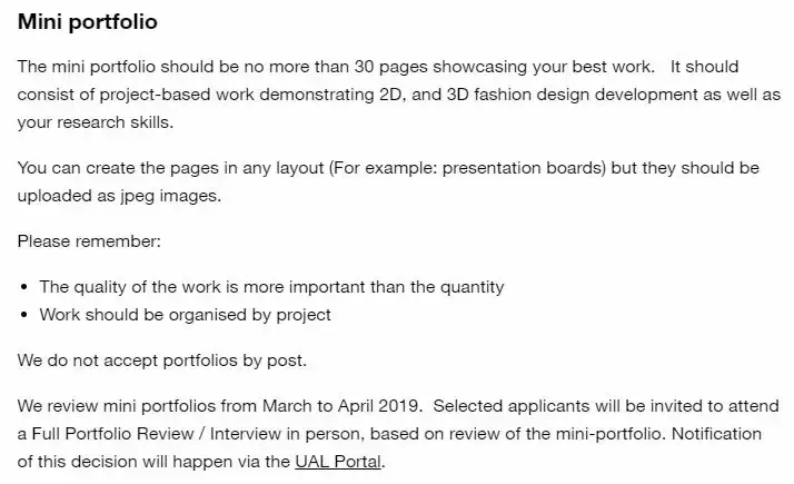全球顶级服装院校Deadline&作品集格式一览