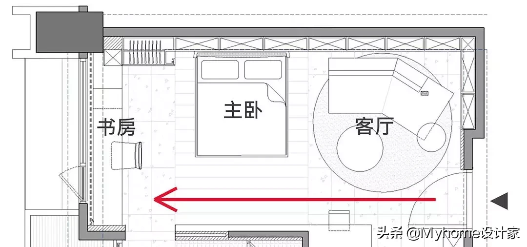 平面图布局攻略33㎡，拥一室一厅一厨一卫，还有大量收纳设计！