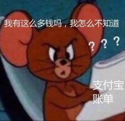 看到支付宝账单的你表情包：我有这么多钱吗？我怎么不知道