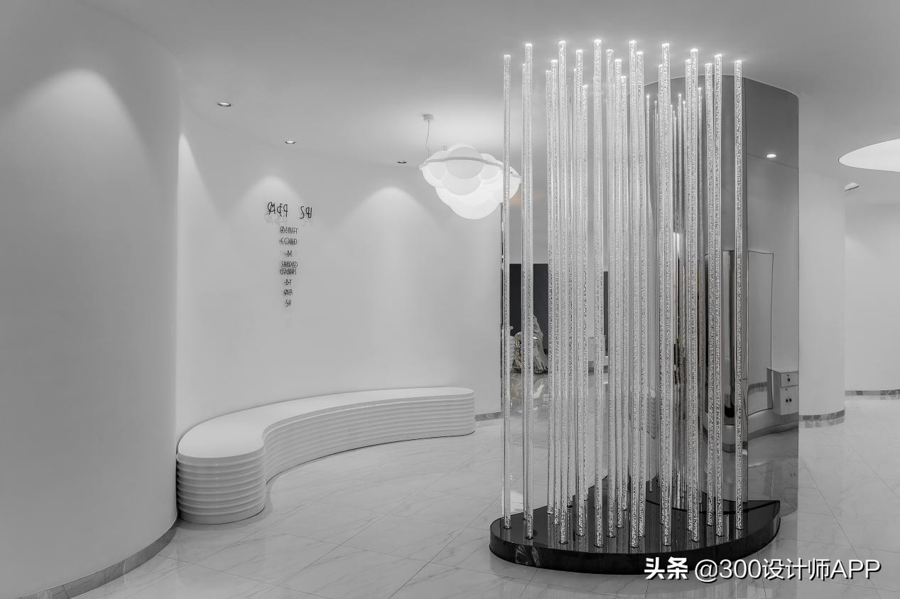 徐年迪作品：极简白理发店，260㎡装修60万，空荡荡却很高级