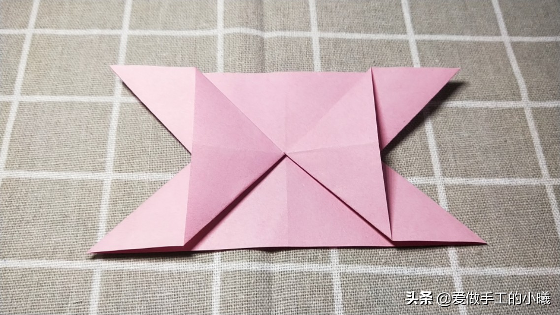 折纸教程:当爱心遇上蝴蝶结，简单别致，漂亮加倍