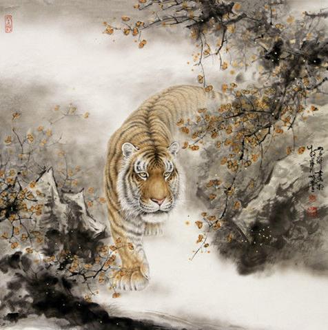 中国现当代十大名家画虎