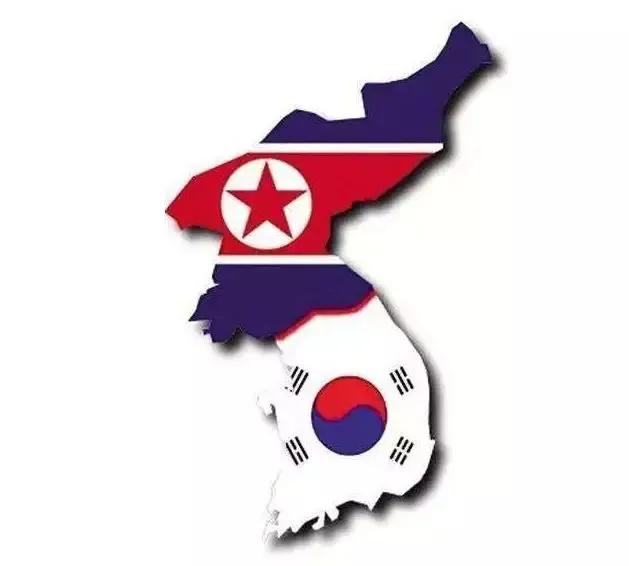 朝鲜和韩国国旗图片