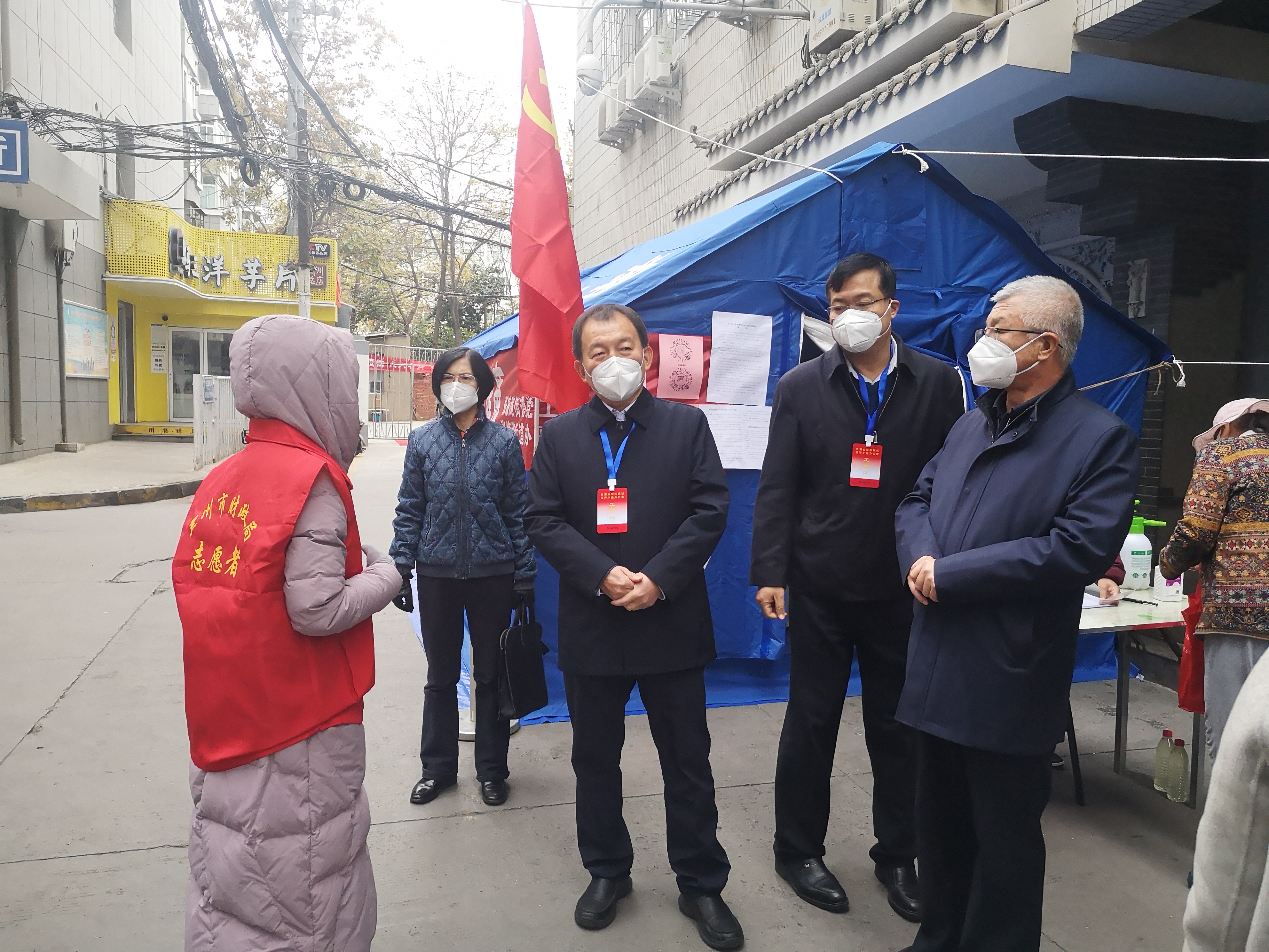 省民政厅调研指导社区疫情防控工作
