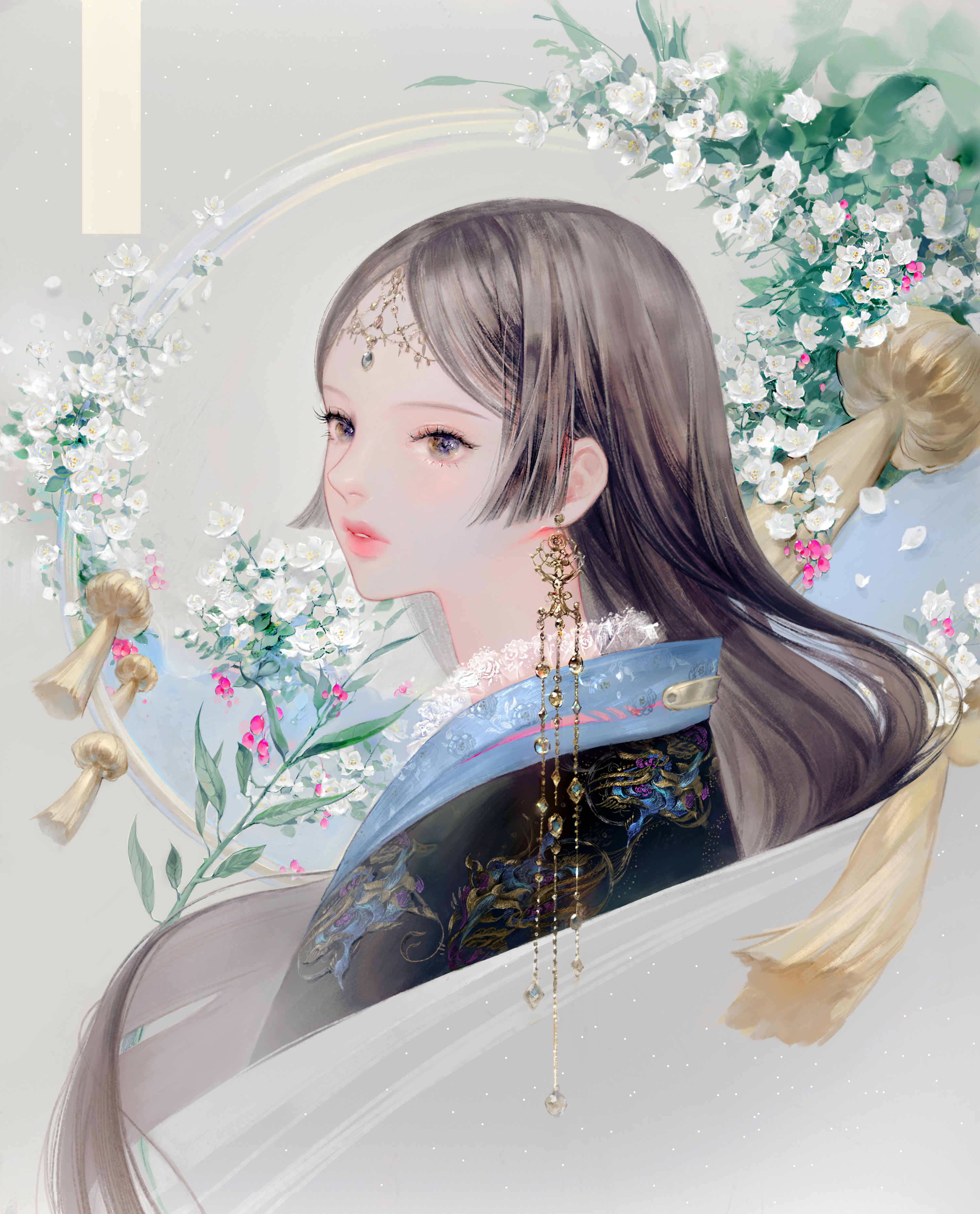 通透唯美的二次元美女，仙气扑面而来，充满梦幻华丽的马卡龙色彩