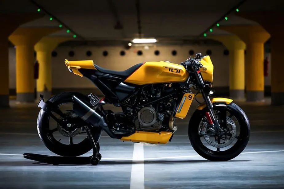 改装鉴赏 </p><p>　　“白箭”变“黄箭”，Vitpilen 701 Cafe Racer