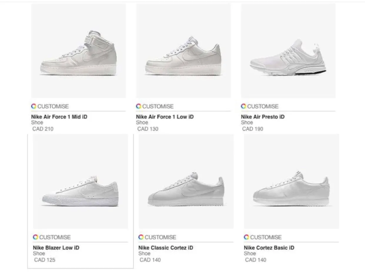 快来定制一双专属自己的NIKE，价格不贵还好看，这谁能拒绝得了！