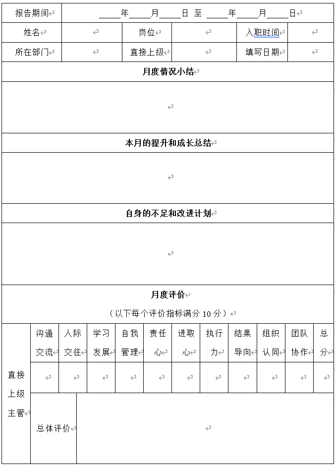 人力资源管理制度与表单：员工录用管理、新员工转正管理