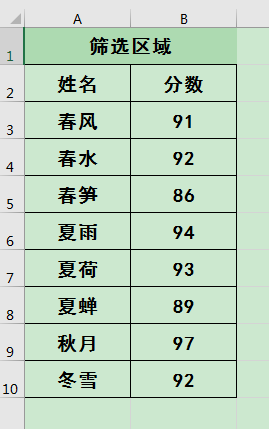 如何对表格数据进行自定义筛选(怎么筛选excel表格)