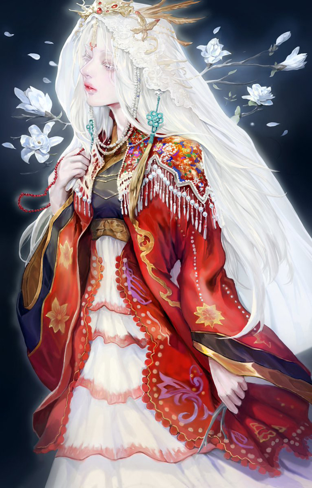 通透唯美的二次元美女，仙气扑面而来，充满梦幻华丽的马卡龙色彩