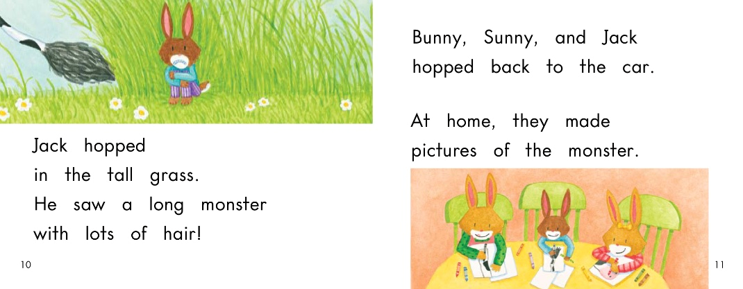 英语有声绘本：《Bunny and The Monster》小兔子与三只怪物