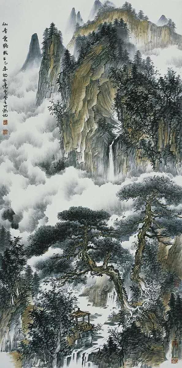 《名家精品山水画集》欣赏