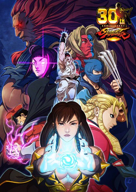 经典游戏《街头霸王V》原定设计概念，豪鬼背着一个神秘婴儿登场