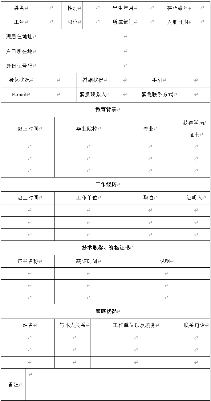 人力资源管理制度与表单：员工录用管理、新员工转正管理