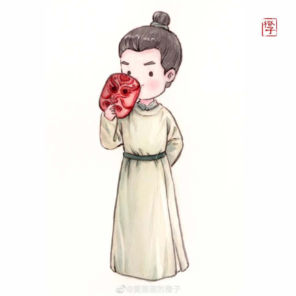 超q萌的古风人物简笔画"独门秘籍",新手很快就能get