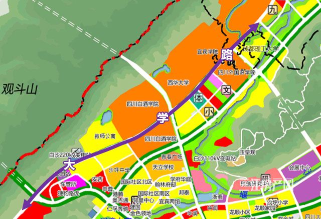 总投资5.2亿！宜宾这里平地1500亩修学校，新建道路双向6车道
