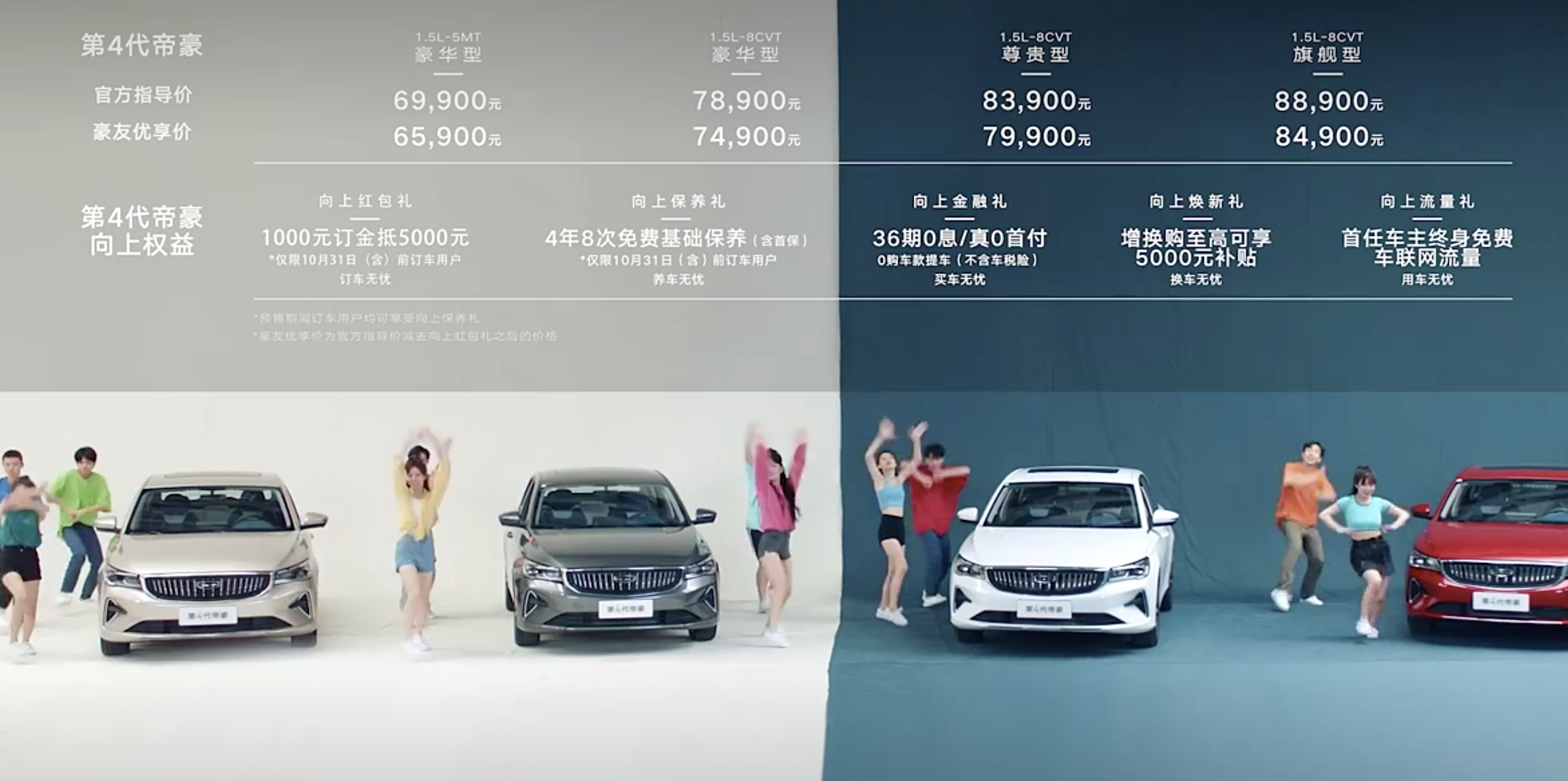 6.99万元起售，BMA架构首款轿车，吉利第四代帝豪选哪款更值？