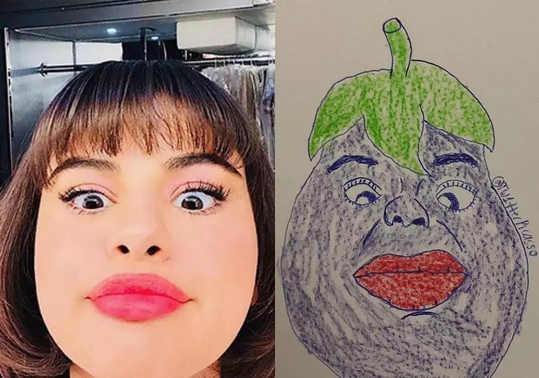 趣细节处处体现幽默感心情好的时候就把你画成丑八怪香肠嘴女孩倭瓜脸