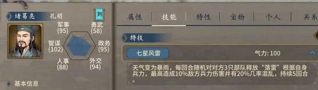 《三国志汉末霸业》蜀国名将特技大全