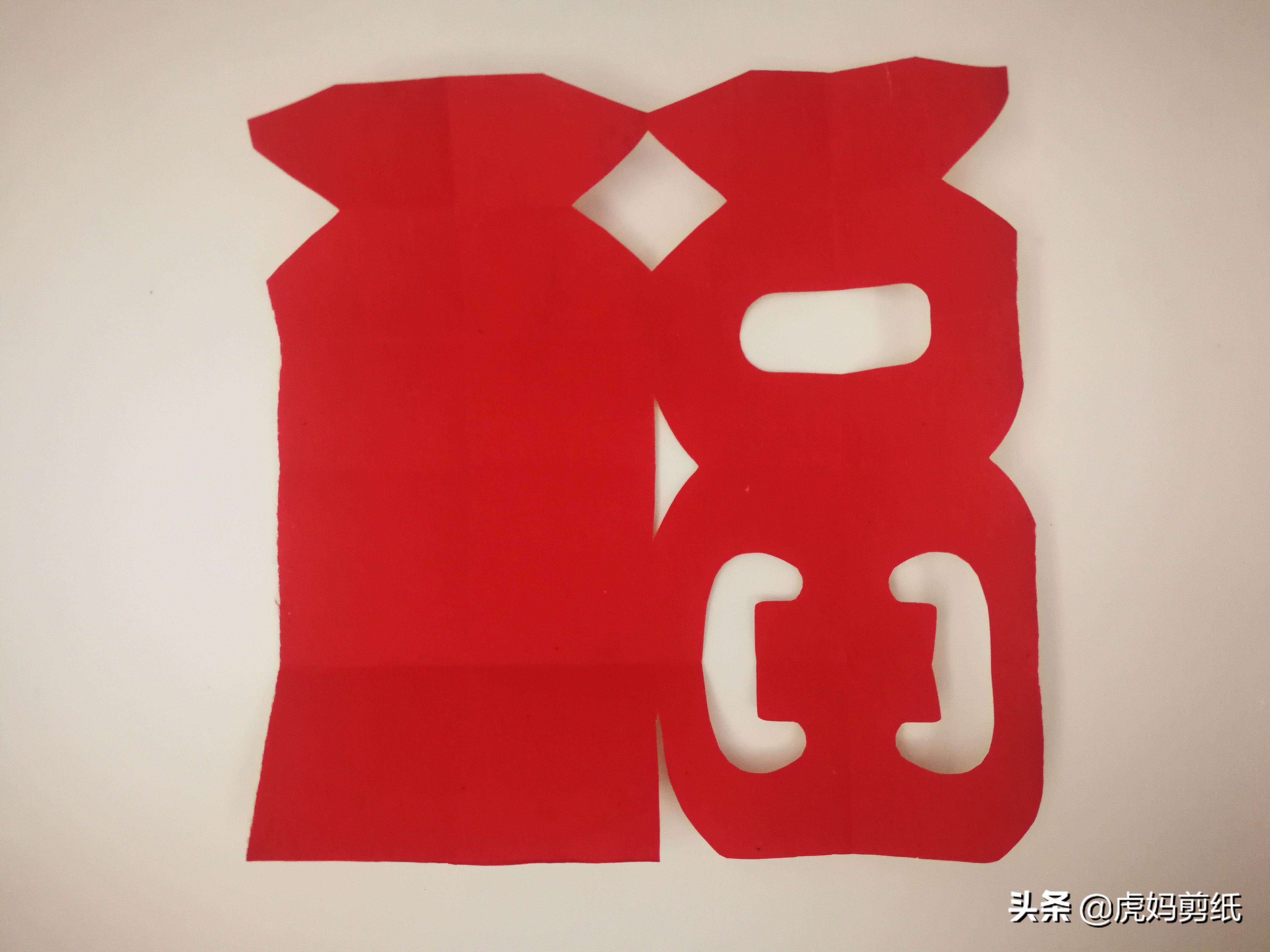 一学就会的福字剪纸教程，你看懂了么