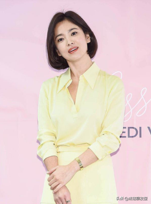 宋慧乔三换发型,一款比一款漂亮,长发风情短发减龄,哪像38岁!