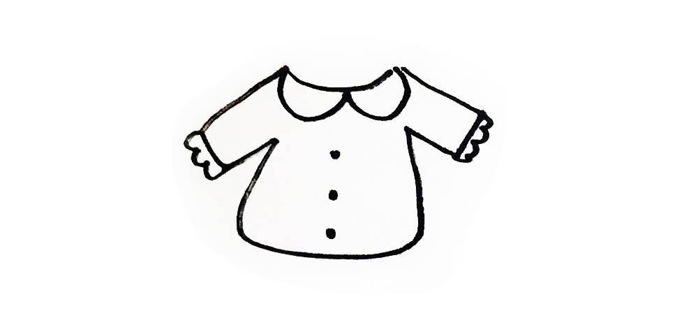 亲子简笔画衣服素材｜10款卡通衣服的画法，跟着步骤，简单易画