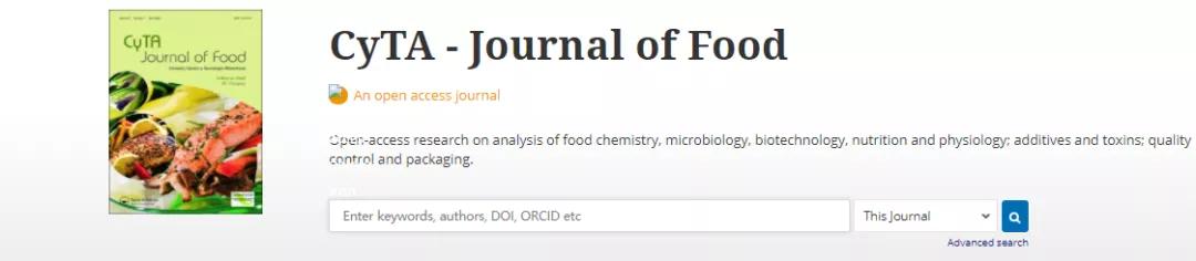 食品科技期刊推荐 | 影响因子稳定上涨，自引率低、审稿快