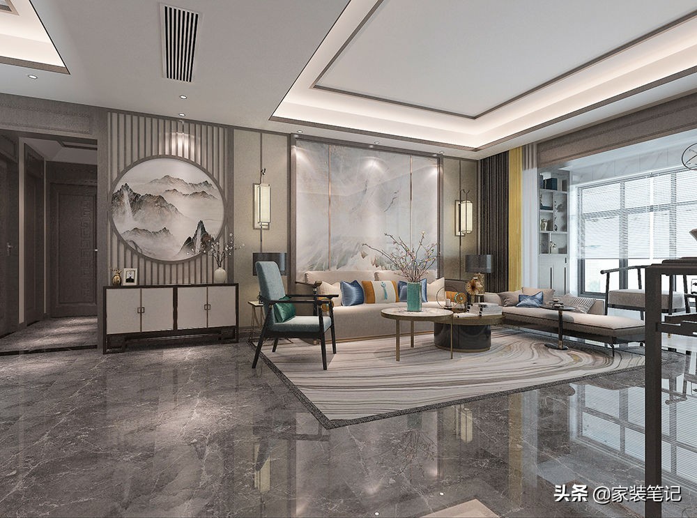 新中式厨房装修设计，典雅与实用兼具