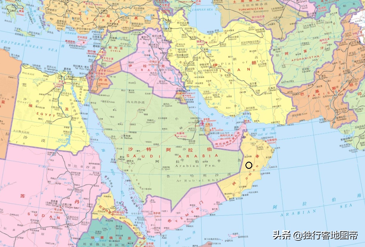 迪拜地理位置,迪拜地理位置地图
