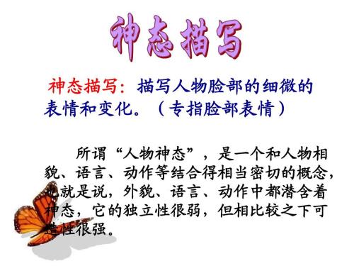 小学语文描写人物的方法：神态描写