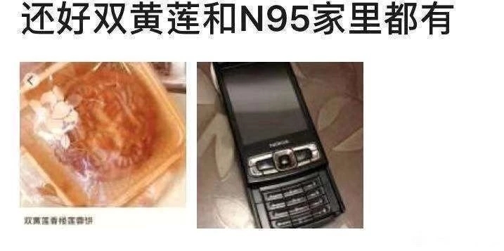 表情包：还好N95和双黄连家里都有