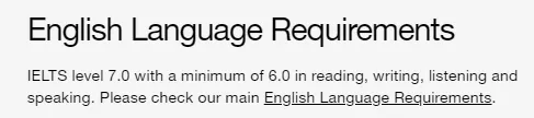 2021年世界顶级名校最新语言成绩要求