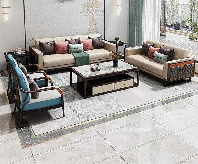 真皮沙发过时了，“新中式”实木沙发结实耐用，整洁美观，太机智