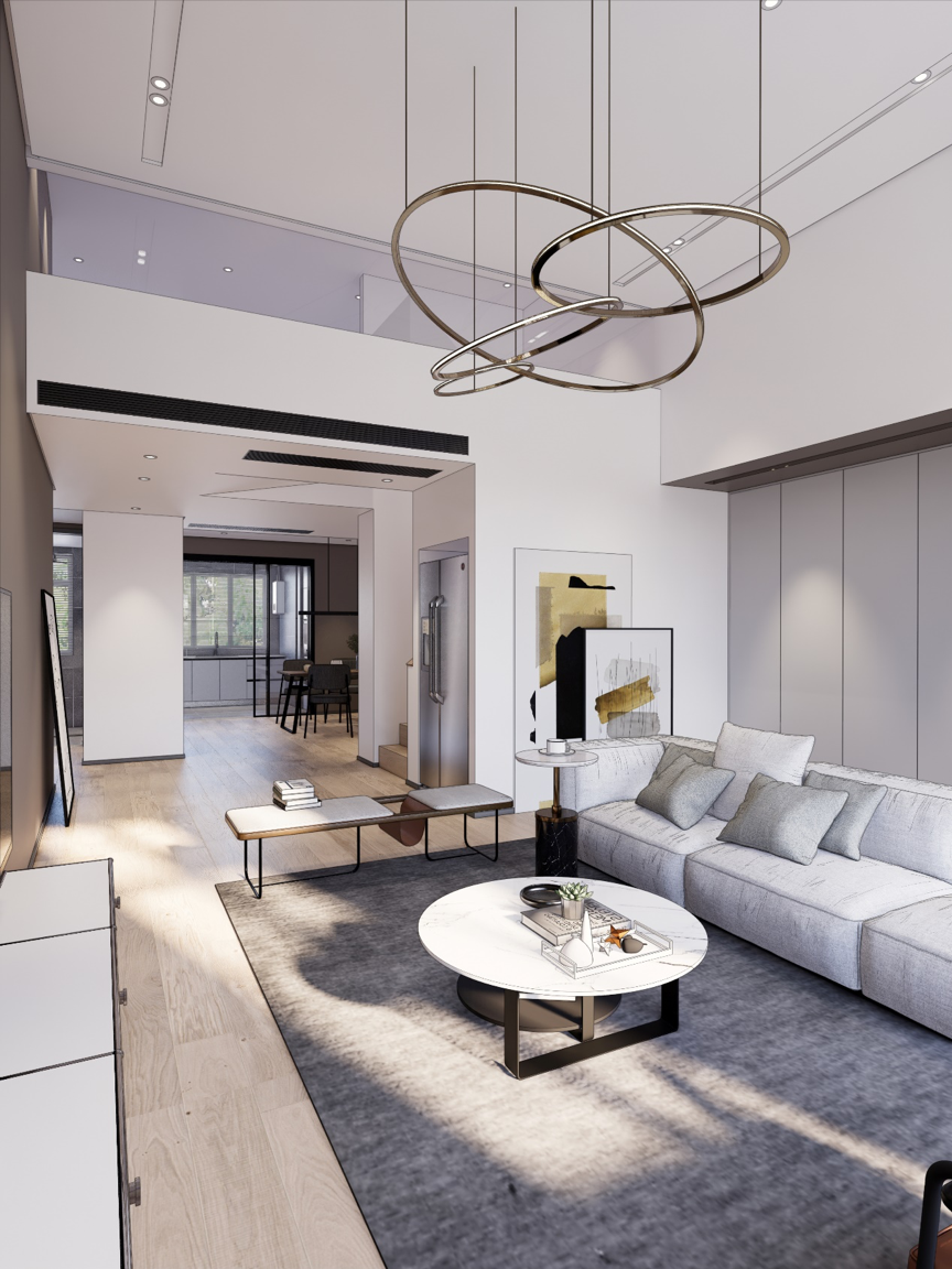 「谛然设计」120㎡ 跃层这样设计，效果堪比别墅，你一定会爱上！