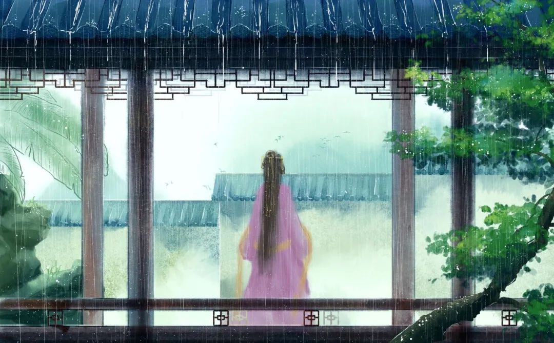 细雨缠绵夜思君，窗前独对无眠情。
