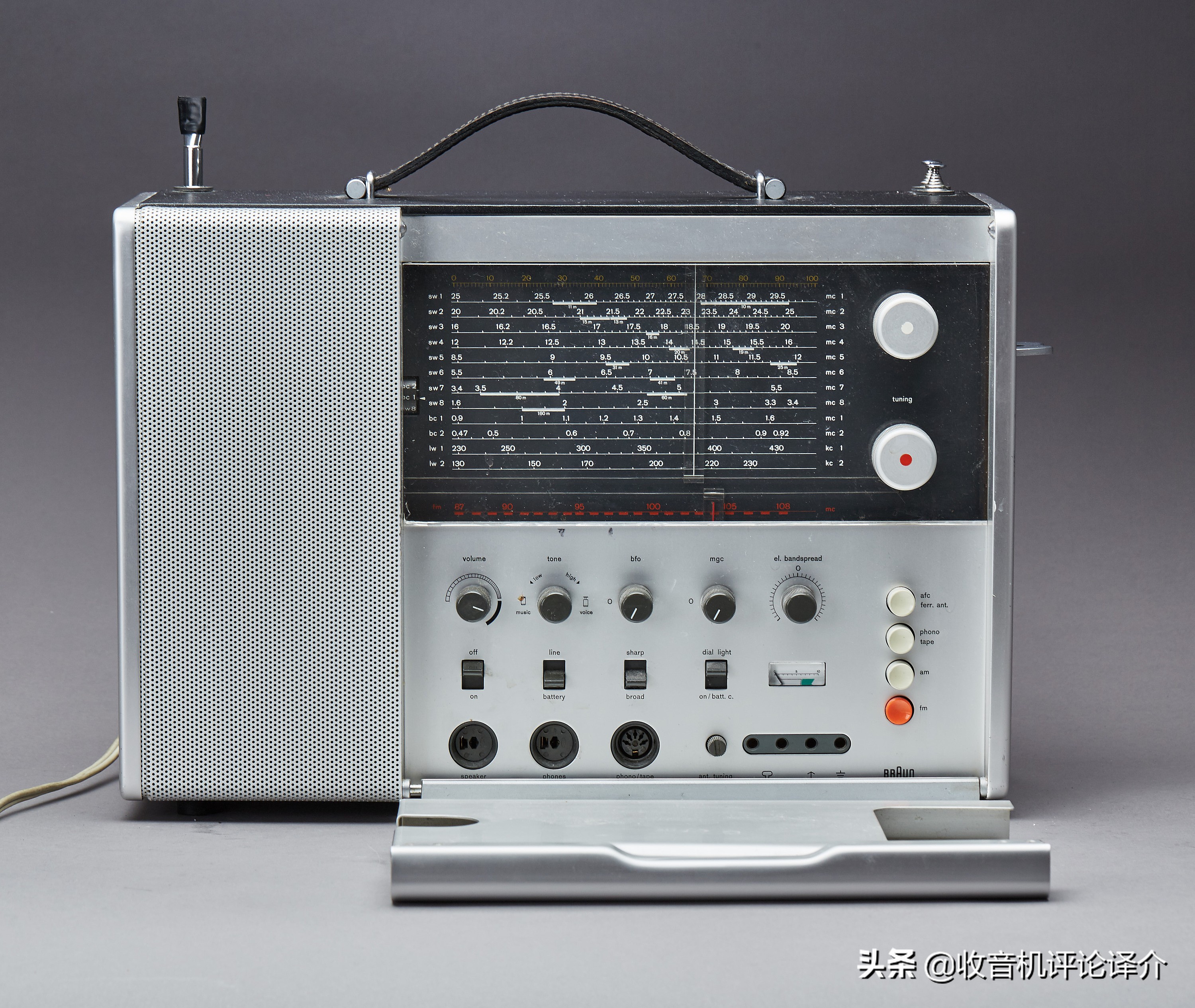 用纯金制作触点的收音机博朗t1000cd收音机评测