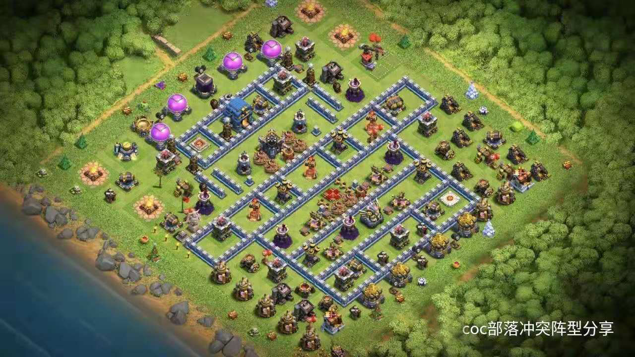 COC：部落冲突12本战阵链接分享