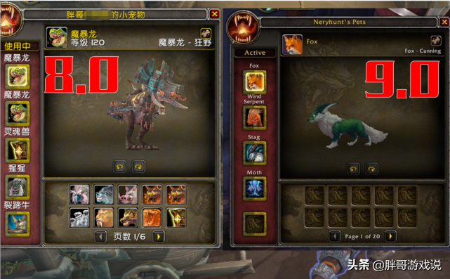 魔兽世界：9.0猎人史诗级加强，205宠物格，翔龙和“亡灵”都能抓