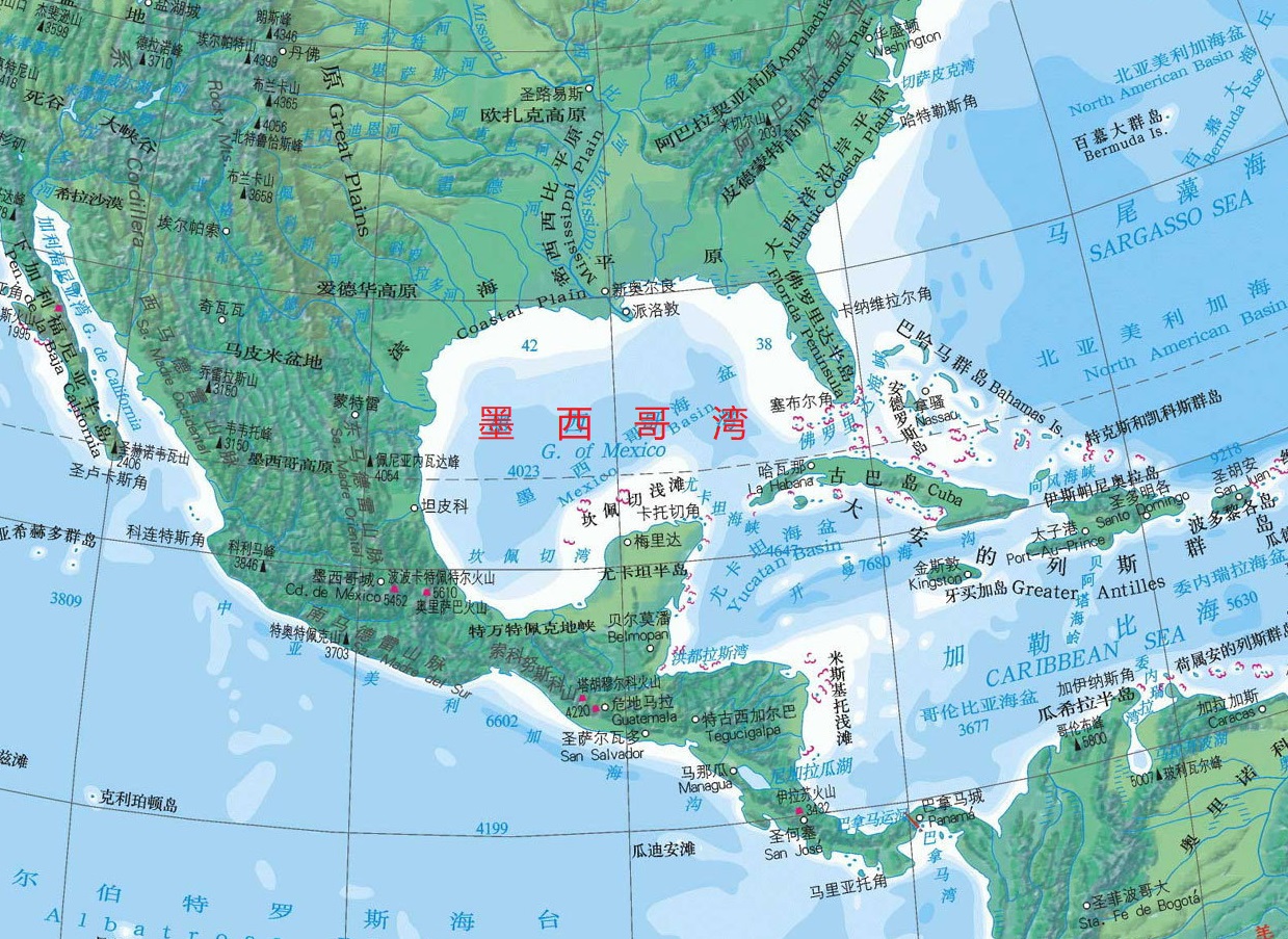 墨西哥湾是哪个国家的(世界"十大海湾"之亚洲的孟加拉湾和北美洲的