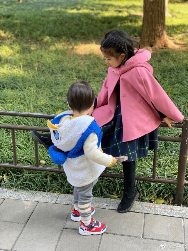 章子怡晒一家五口万圣节造型，儿子cos尼莫好可爱，名字首曝光